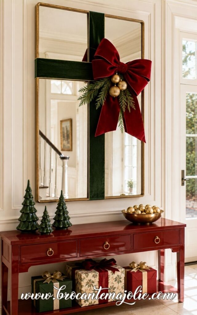 christmas mirror gift decor