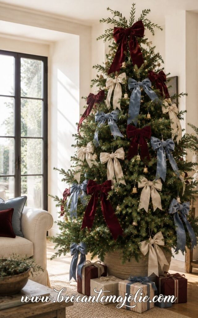 ribbon french christmas tree