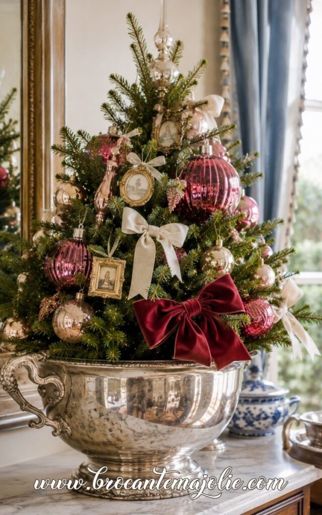 mini french country christmas tree