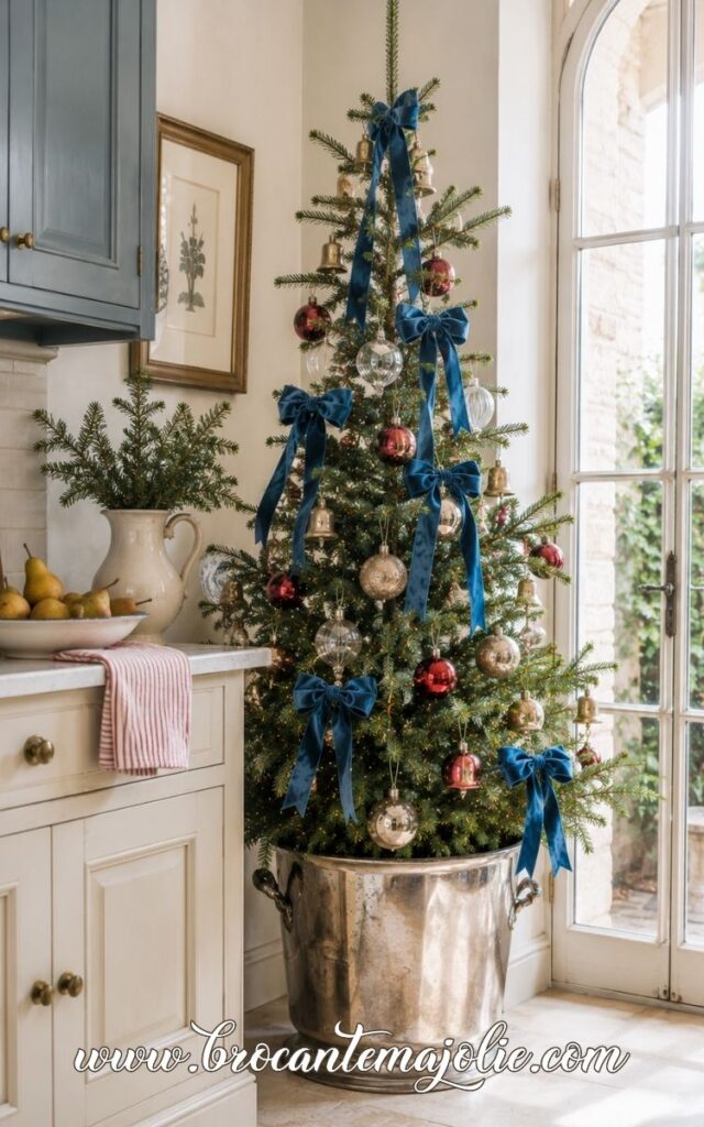 blue french christmas tree