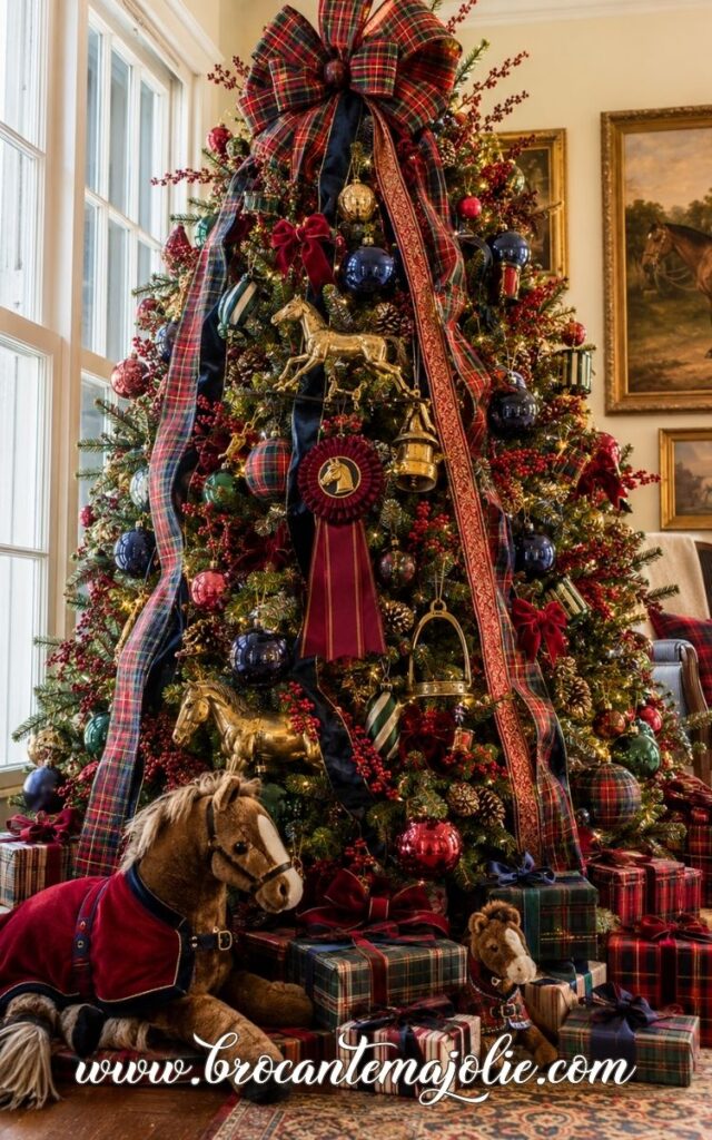 ralph lauren christmas tree with horse details