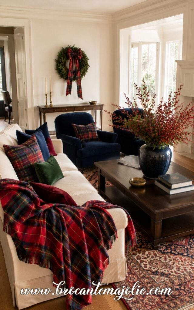 ralph lauren christmas living room