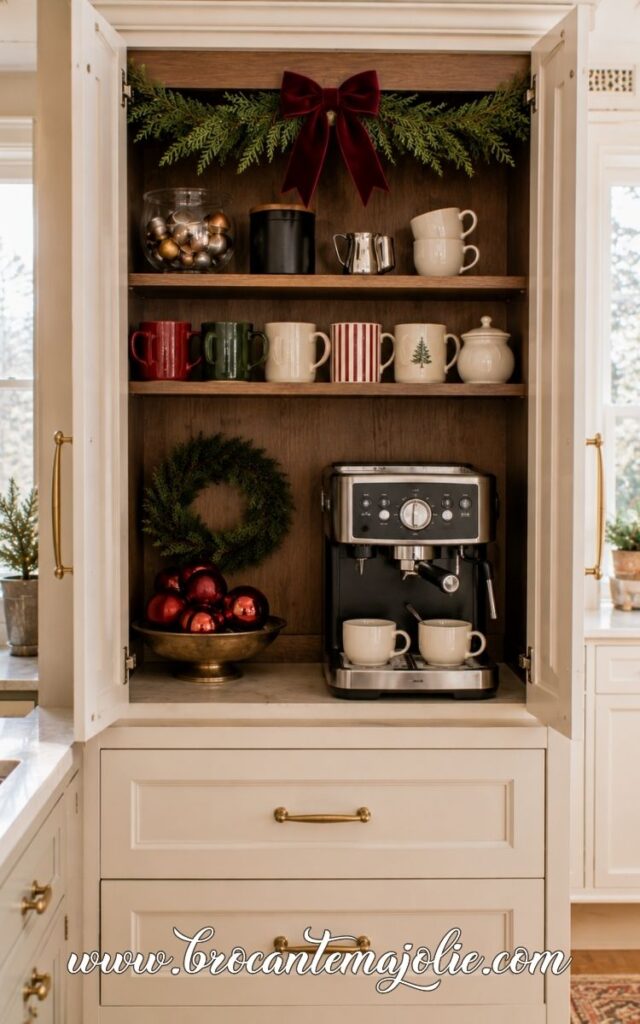 christmas coffee hutch