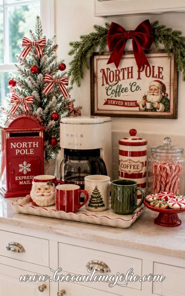 christmas coffee bar sign