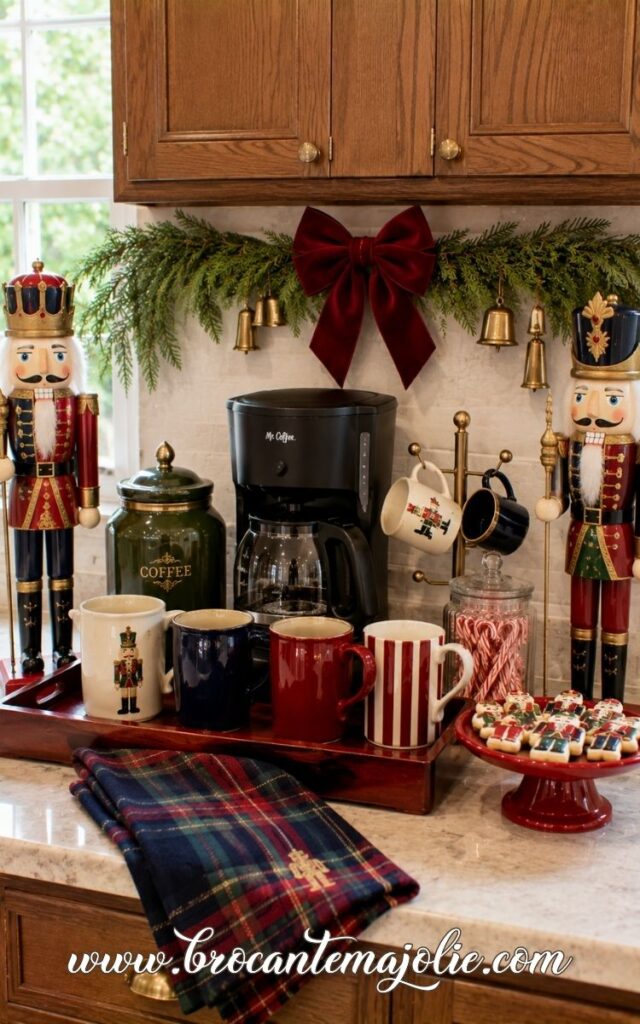 nutcracker christmas coffee station