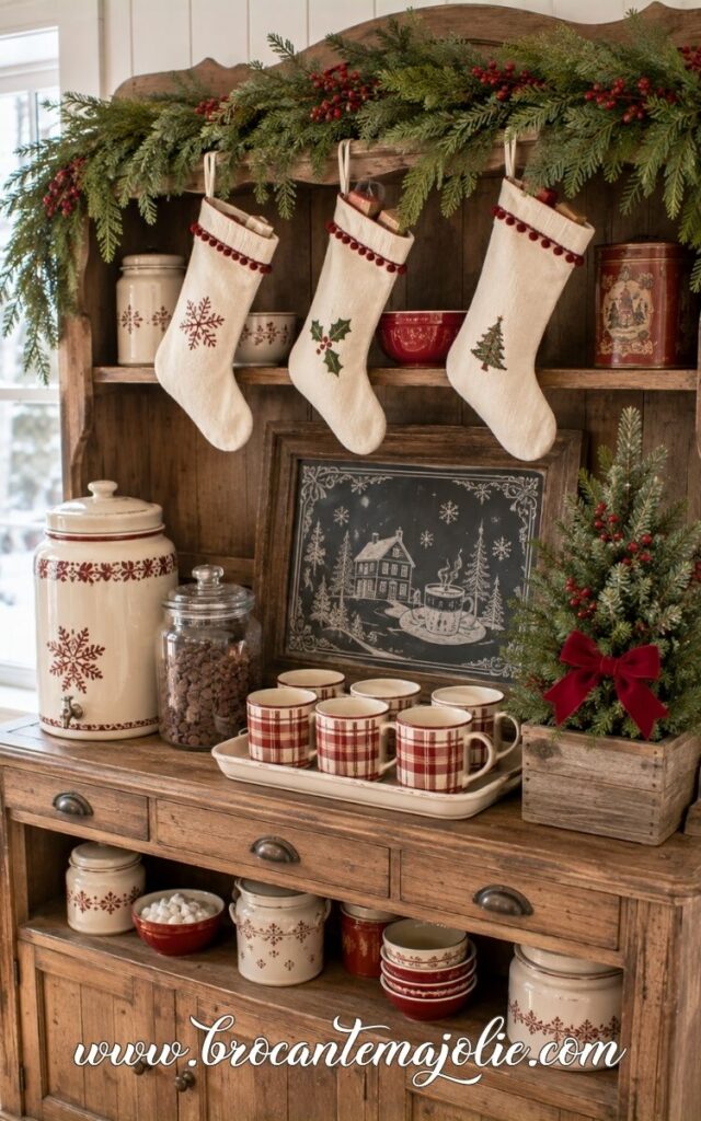 christmas hot chocolate station
