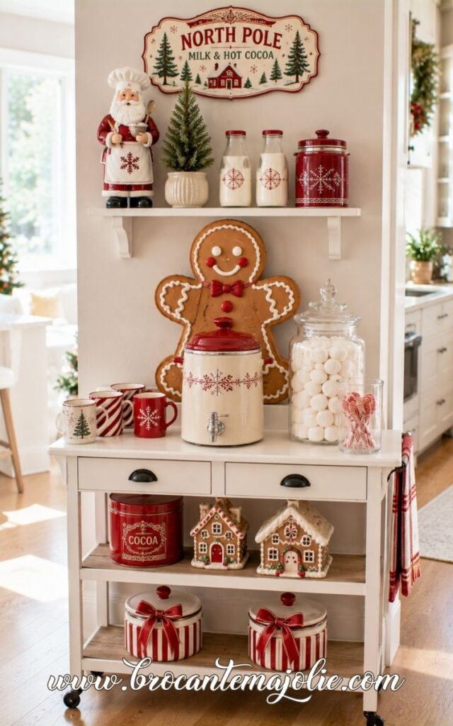 gingerbread hot chocolate station