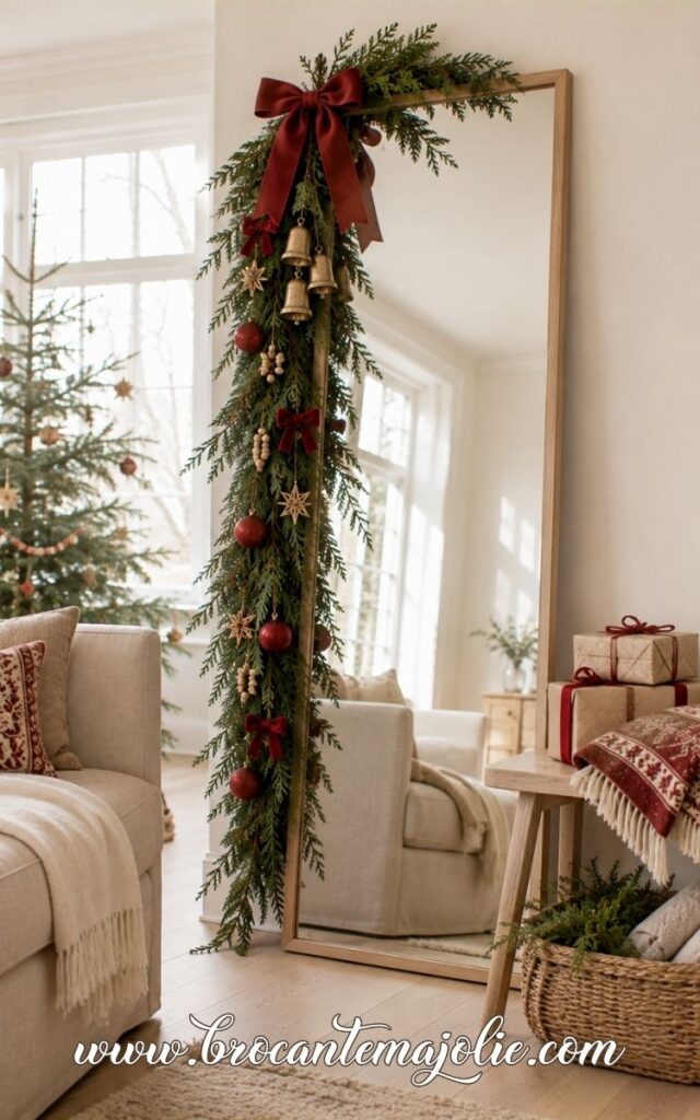 mirror garland christmas decor