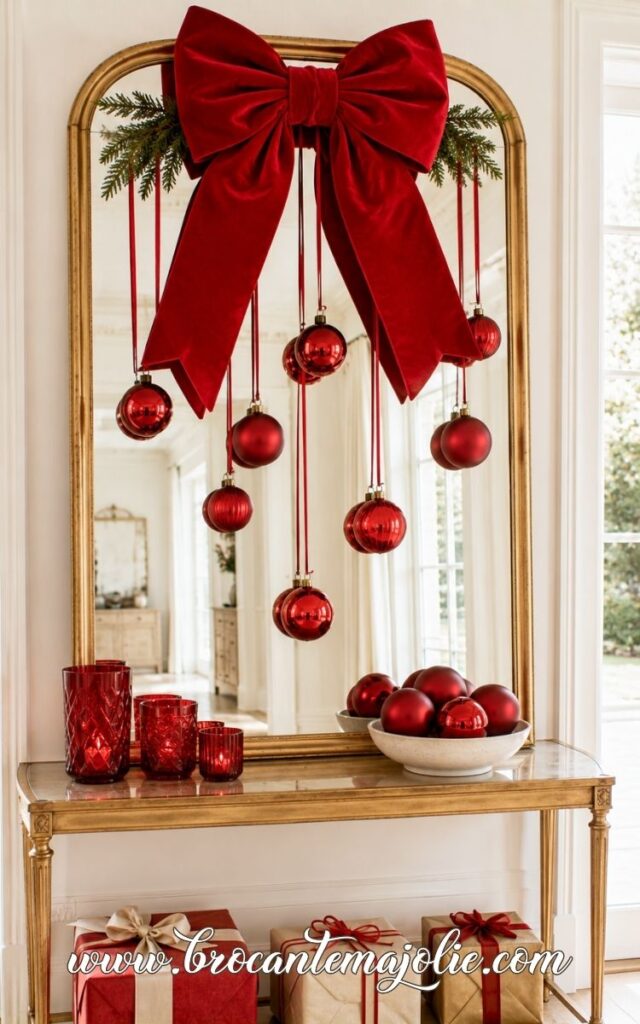 christmas mirror ornaments