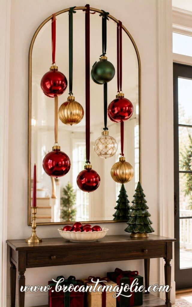 christmas mirror decorations